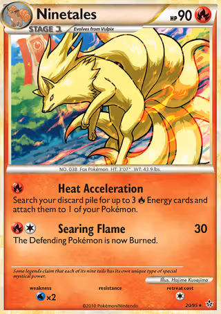 Ninetales 20/95 Pokemon card