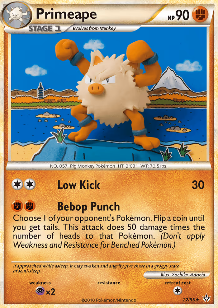 Primeape 22/95 Pokemon card