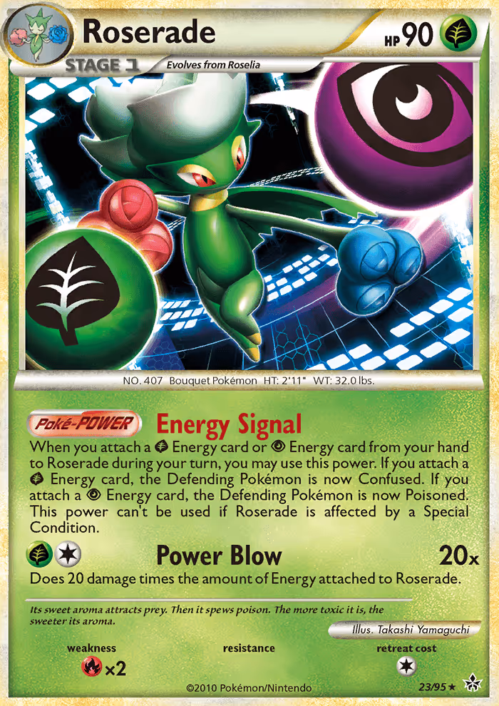 Roserade 23/95 Pokemon card
