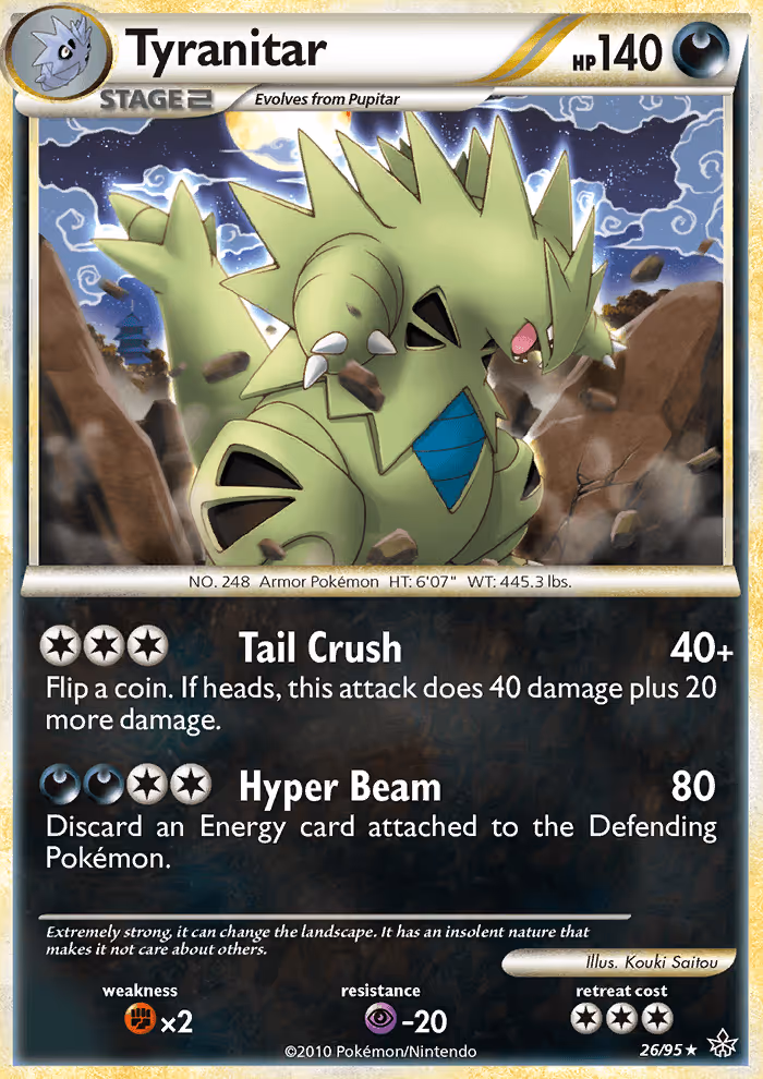 Tyranitar 26/95 Pokemon card