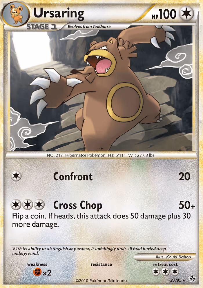 Ursaring 27/95 Pokemon card