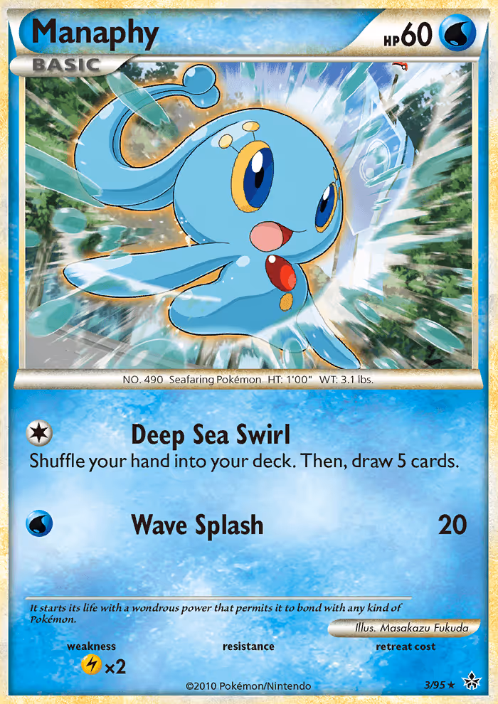 Manaphy 3/95 Pokemon card
