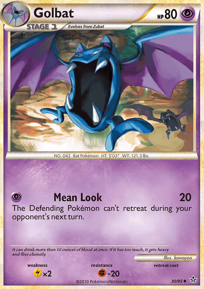 Golbat 30/95 Pokemon card