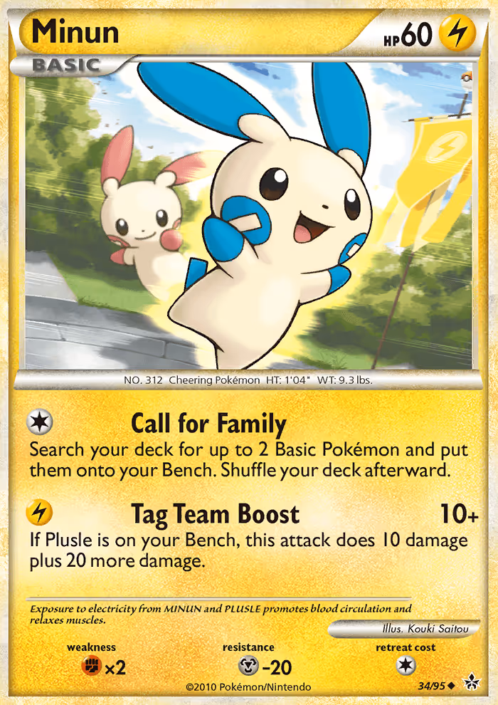 Minun 34/95 Pokemon card