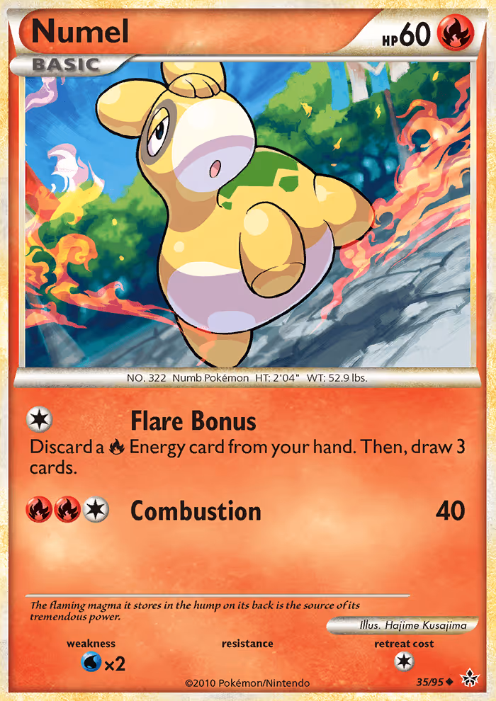 Numel 35/95 Pokemon card