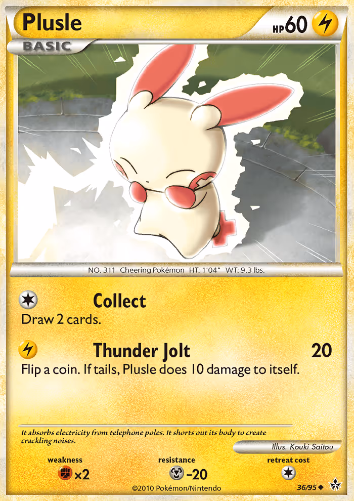 Plusle 36/95 Pokemon card