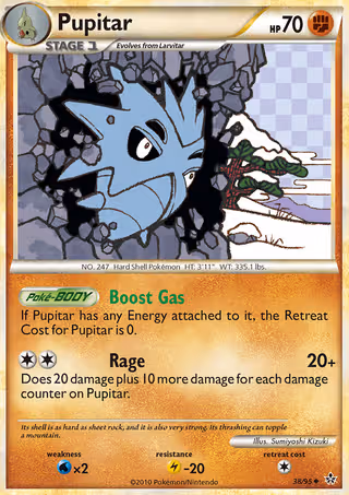 Pupitar 38/95 Pokemon card