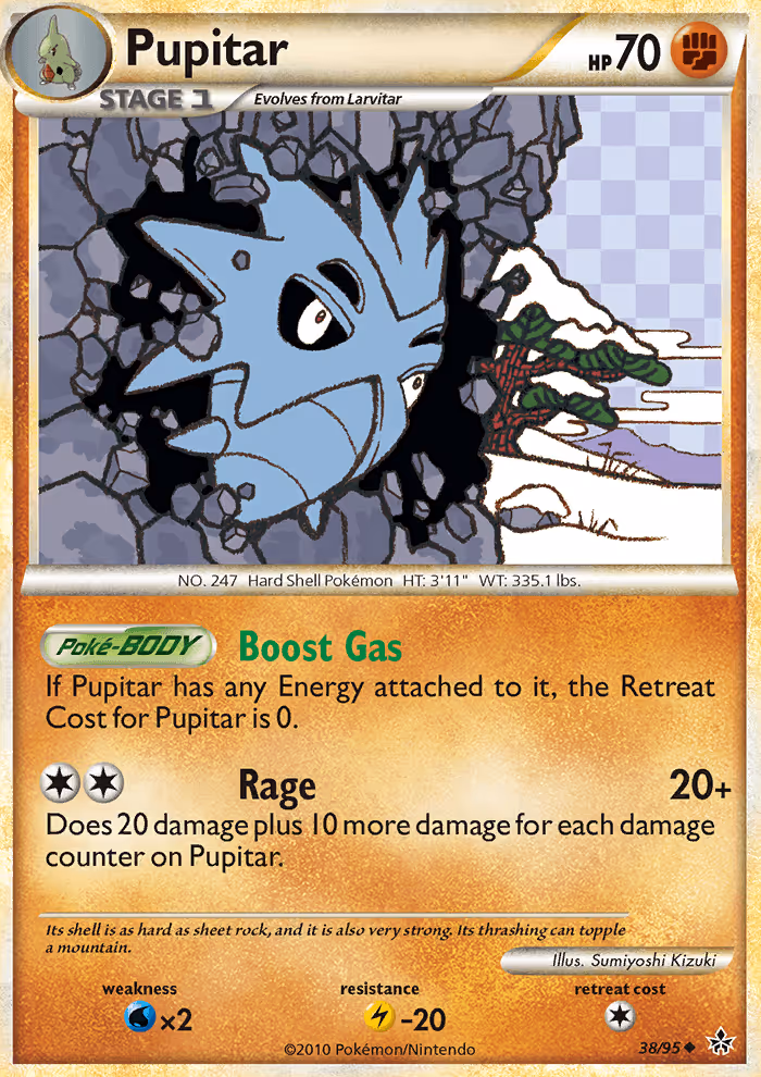 Pupitar 38/95 Pokemon card
