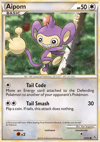 Aipom 43/95 Pokemon card
