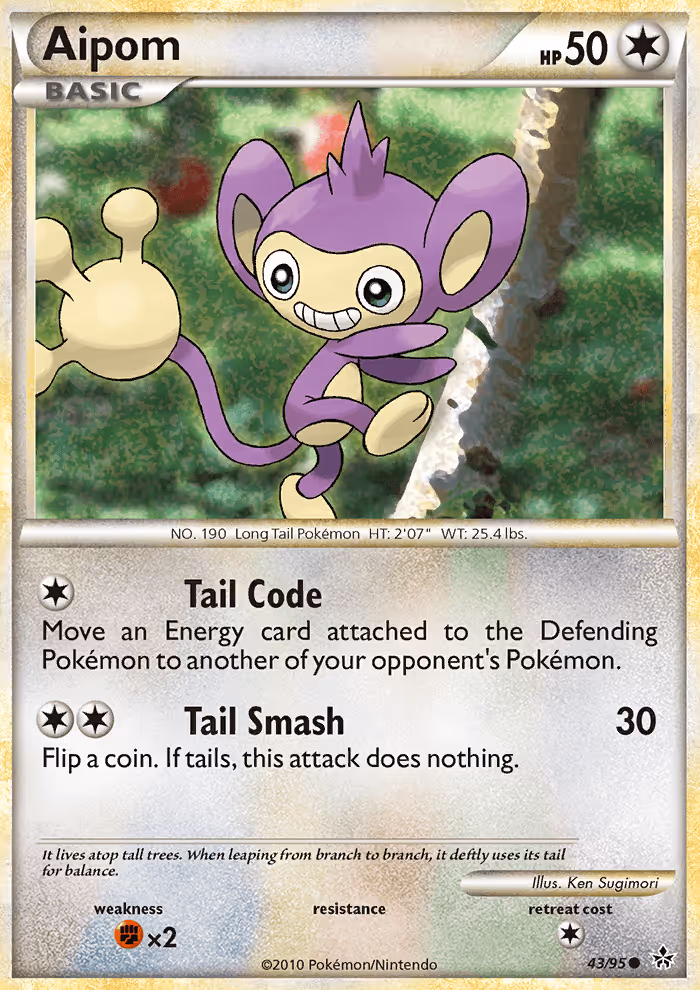 Aipom 43/95 Pokemon card