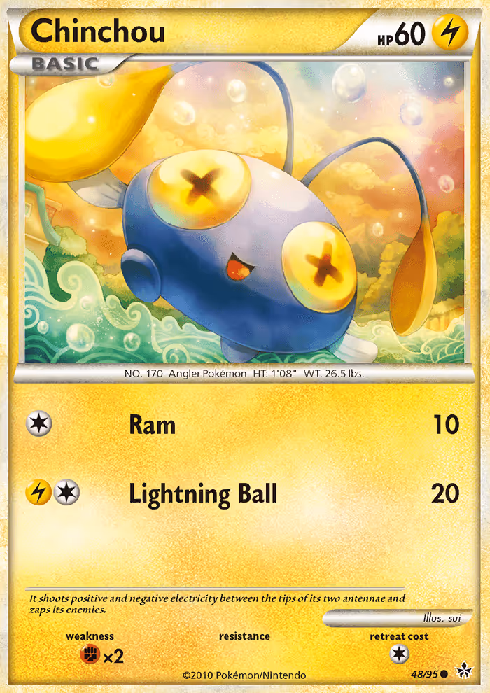 Chinchou 48/95 Pokemon card