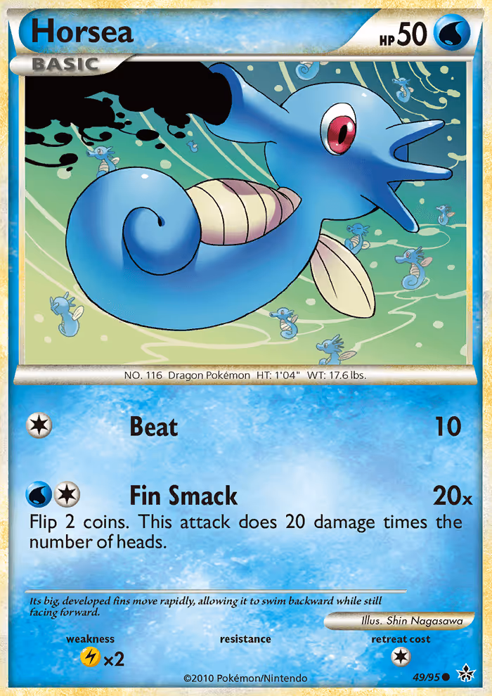 Horsea 49/95 Pokemon card