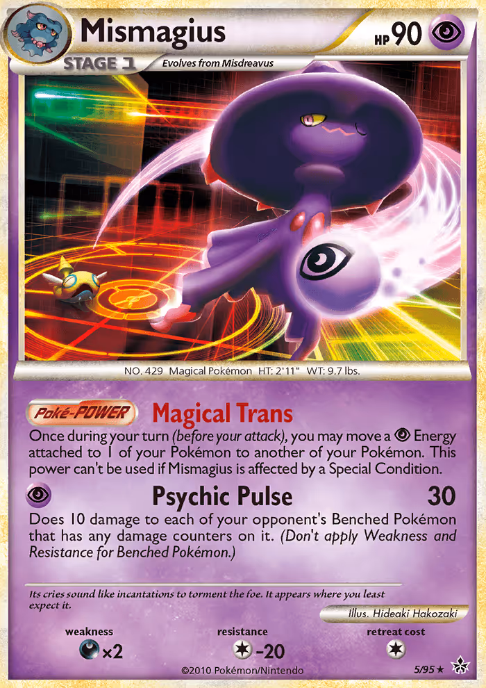 Mismagius 5/95 Pokemon card