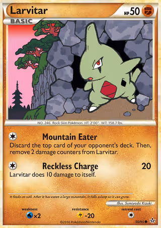 Larvitar 50/95 Pokemon card