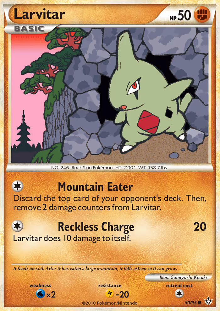 Larvitar 50/95 Pokemon card