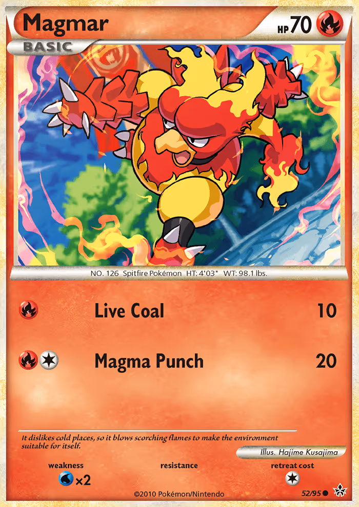Magmar 52/95 Pokemon card