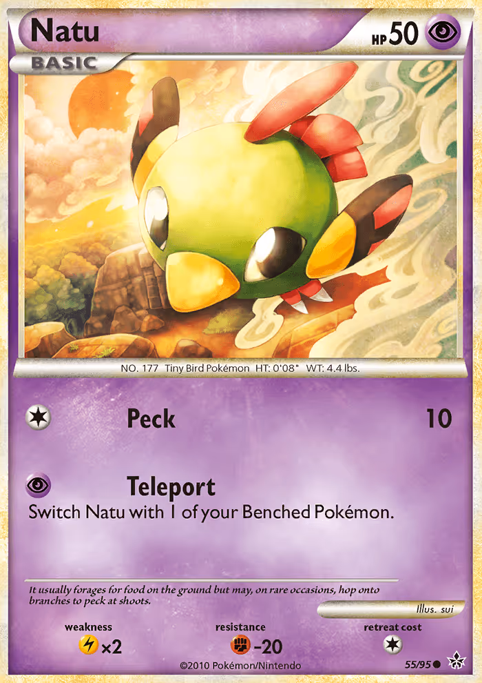 Natu 55/95 Pokemon card