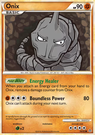 Onix 56/95 Pokemon card