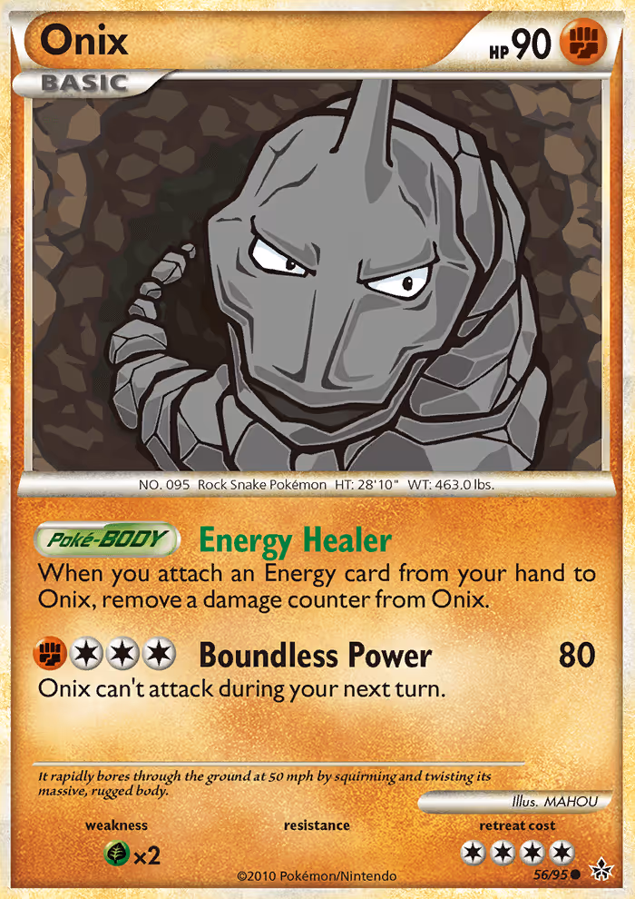 Onix 56/95 Pokemon card