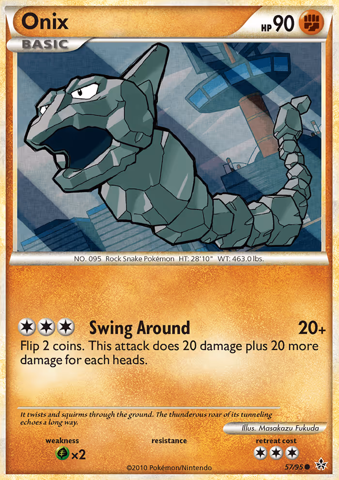 Onix 57/95 Pokemon card