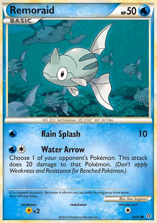 Remoraid 59/95 Pokemon card