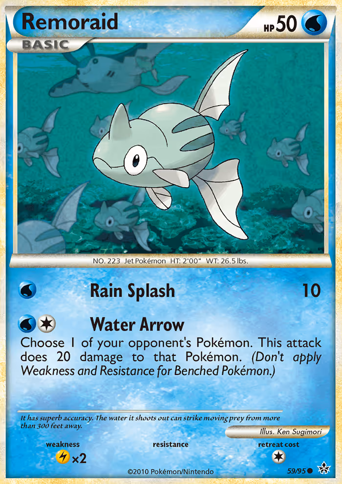 Remoraid 59/95 Pokemon card