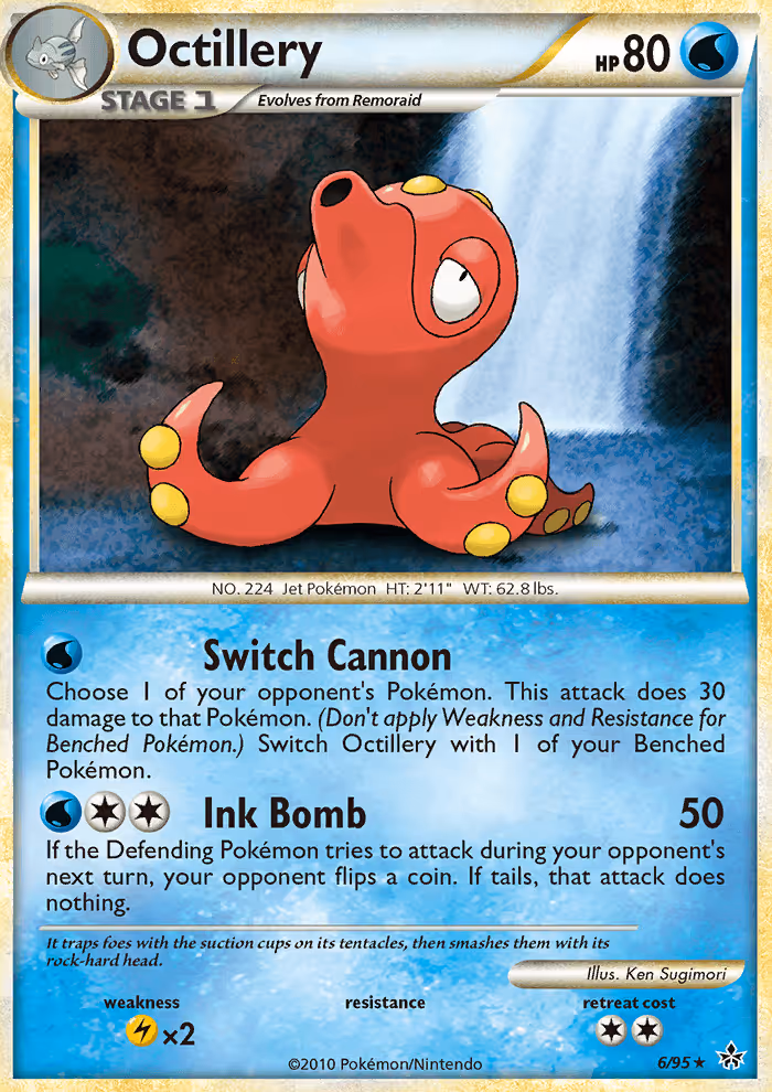 Octillery 6/95 Pokemon card