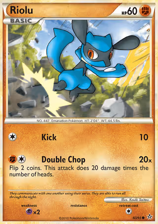 Riolu 60/95 Pokemon card