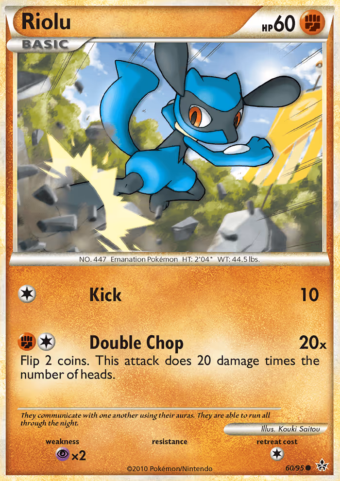 Riolu 60/95 Pokemon card