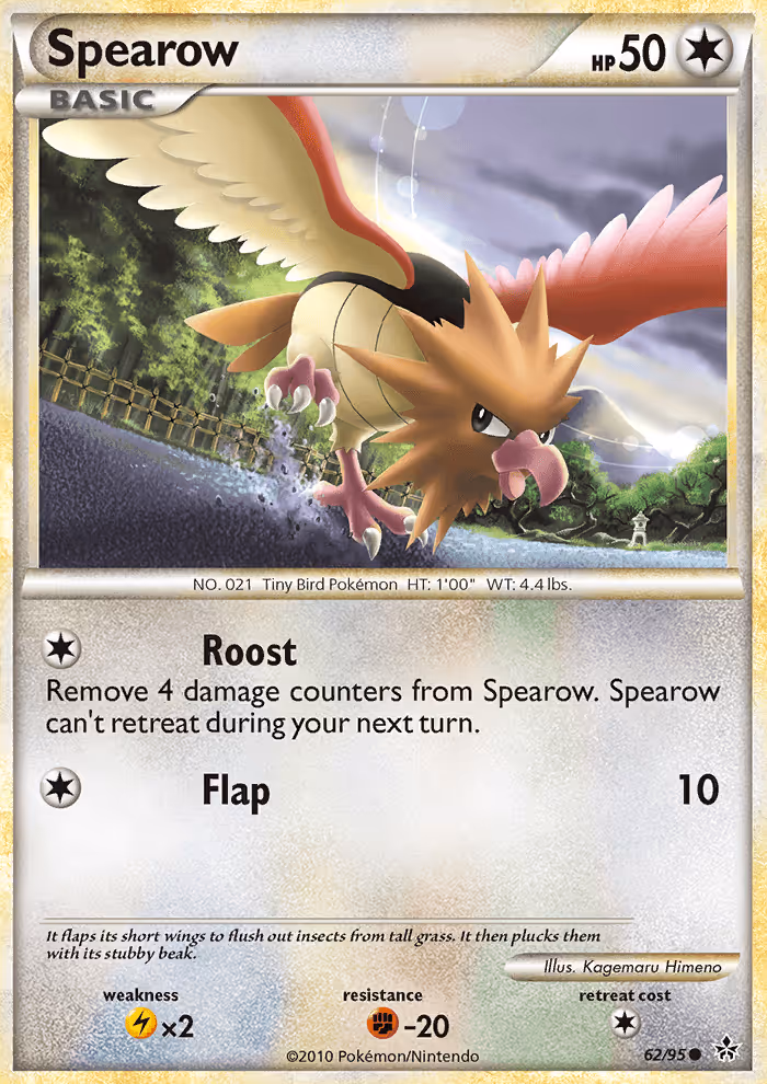 Spearow 62/95 Pokemon card