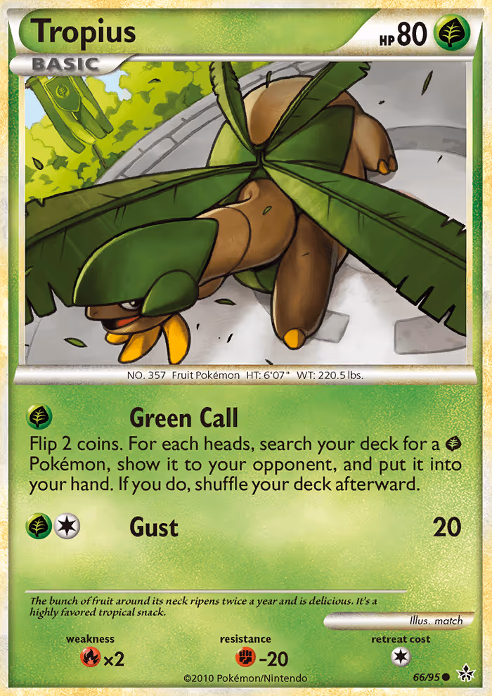 Tropius 66/95 Pokemon card