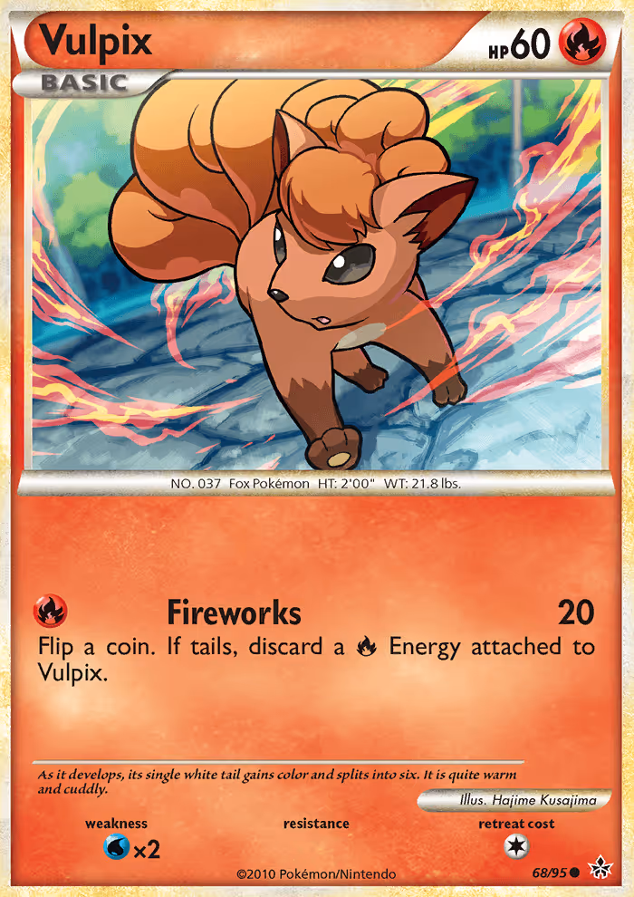 Vulpix 68/95 Pokemon card