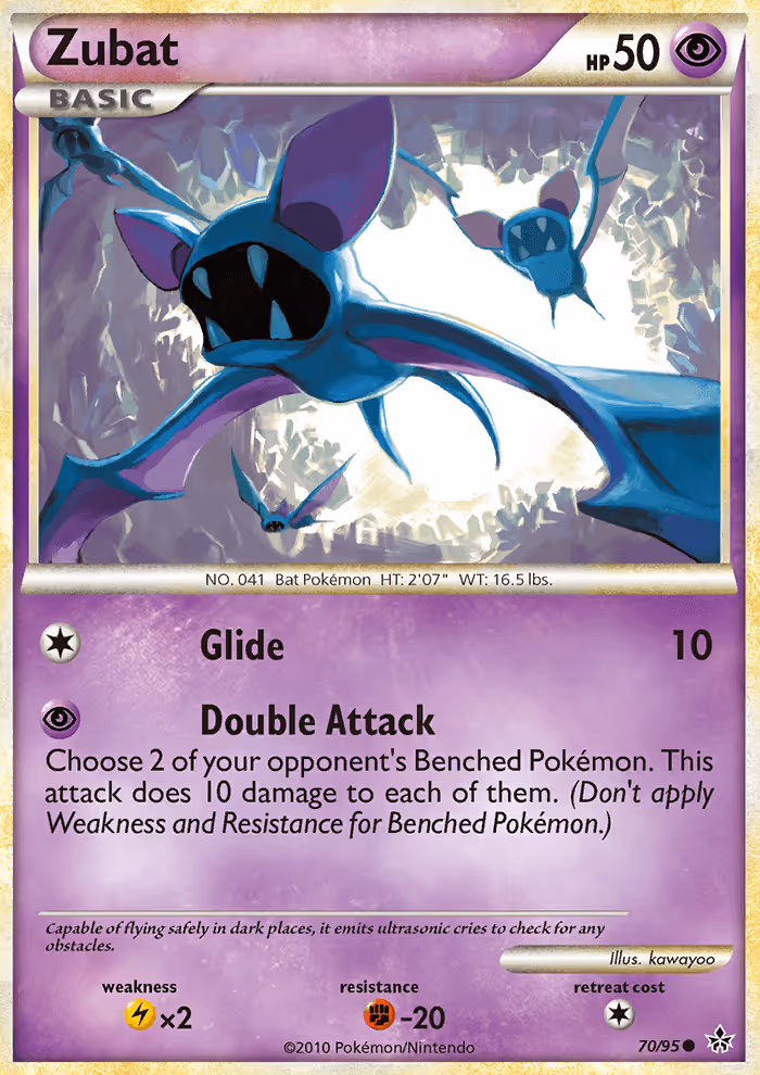 Zubat 70/95 Pokemon card