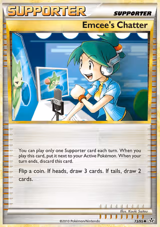 Emcee's Chatter 73/95 Pokemon card