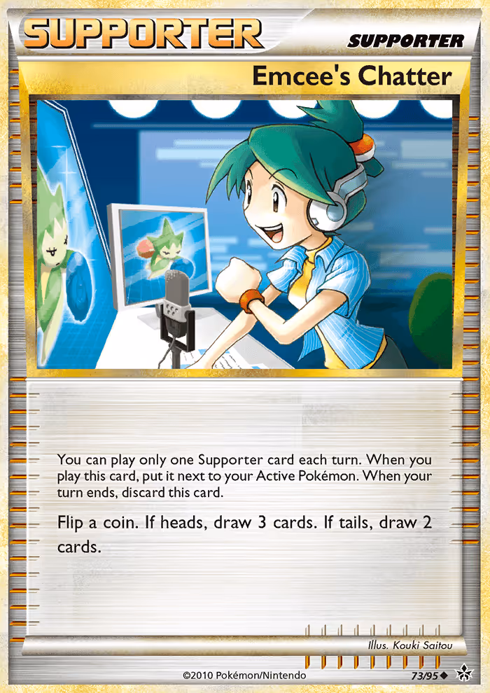 Emcee’s Chatter 73/95 Pokemon card