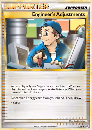 Engineer's Adjustments 75/95 Pokemon card