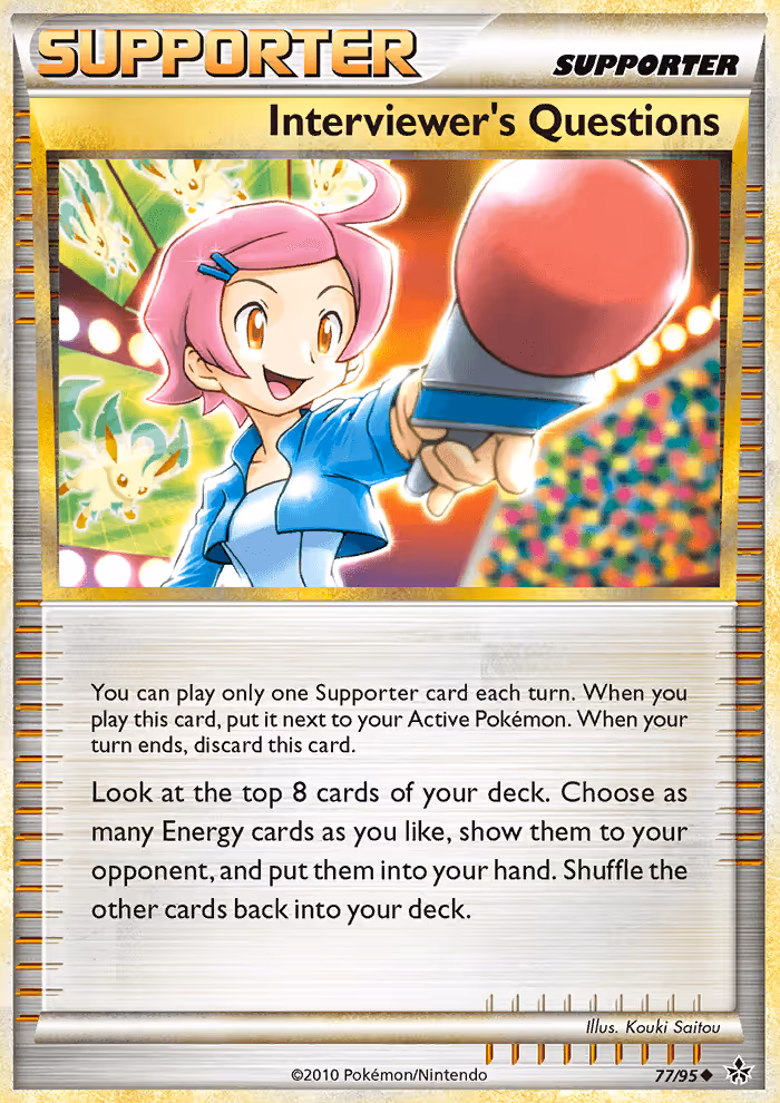 Interviewer’s Questions 77/95 Pokemon card