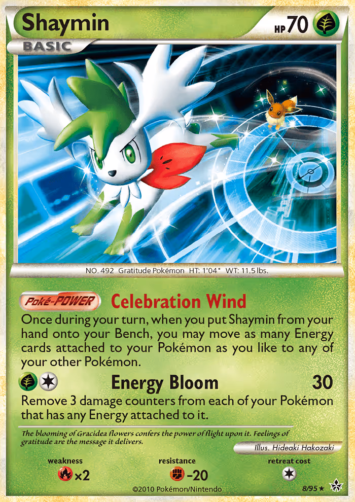 Shaymin 8/95 Pokemon card
