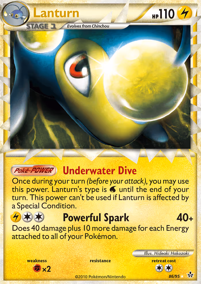 Lanturn 86/95 Pokemon card