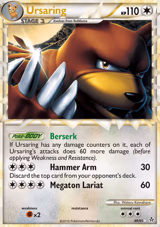 Ursaring 89/95 Pokemon card