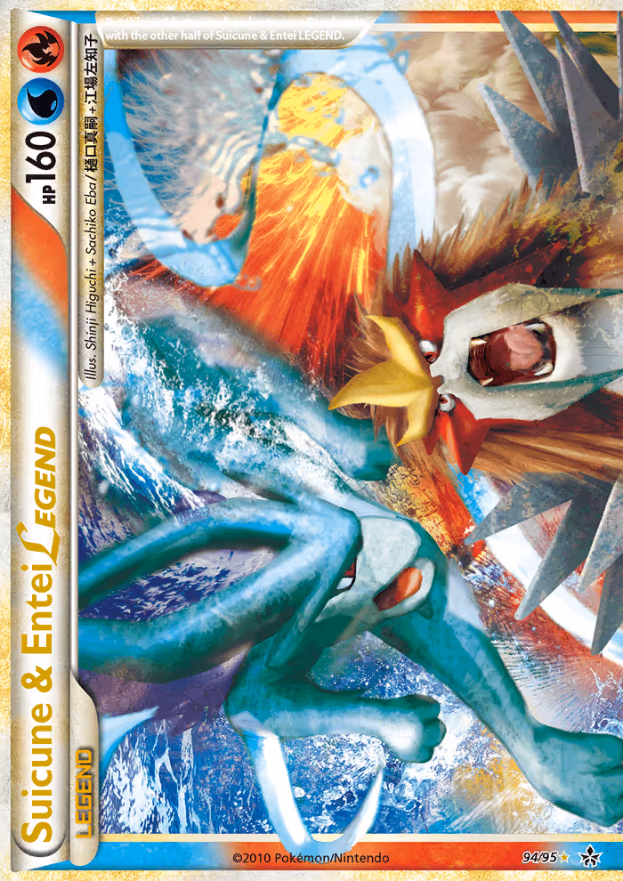Suicune & Entei LEGEND 94/95 Pokemon card