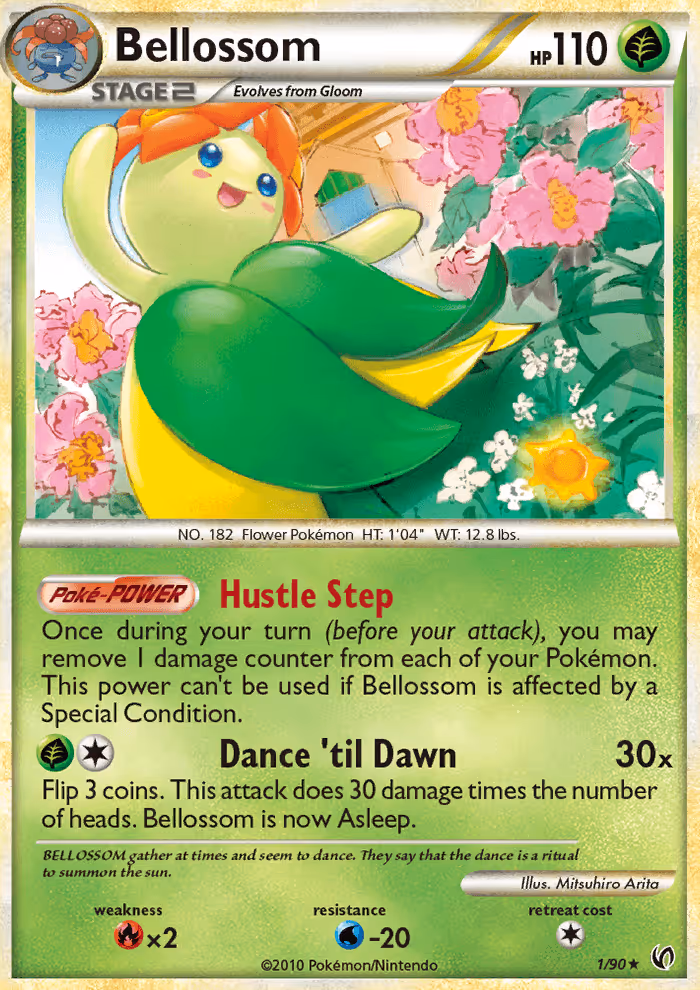 Bellossom 1/90 Pokemon card