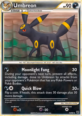 Umbreon 10/90 Pokemon card