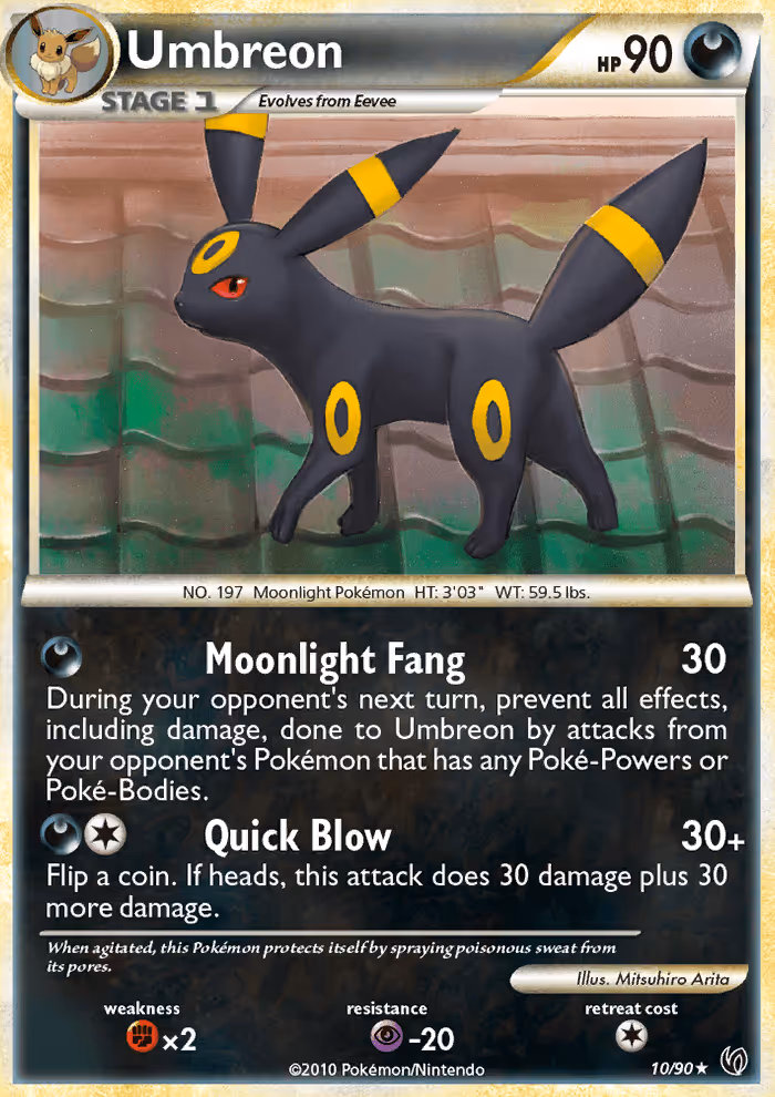 Umbreon 10/90 Pokemon card