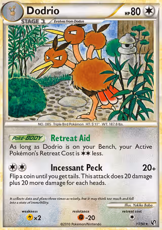 Dodrio 11/90 Pokemon card