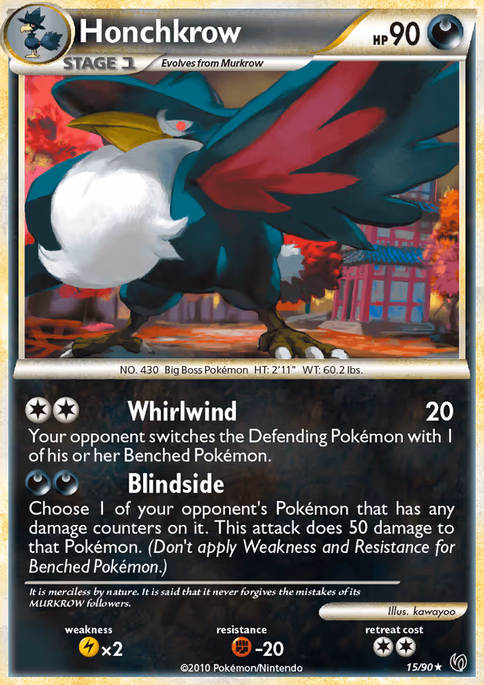 Honchkrow 15/90 Pokemon card