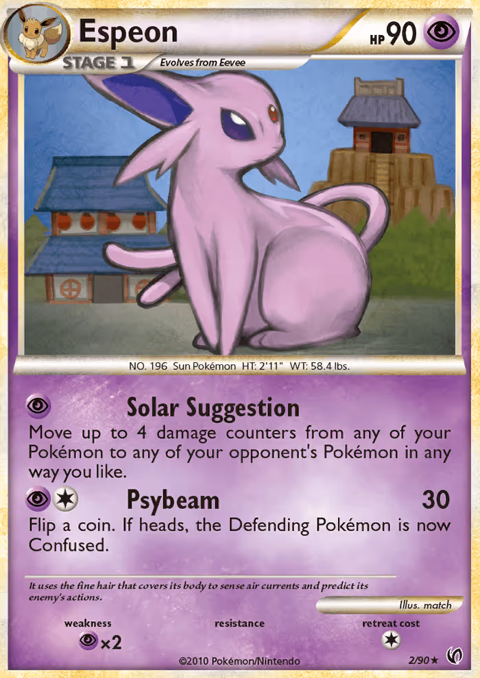 Espeon 2/90 Pokemon card
