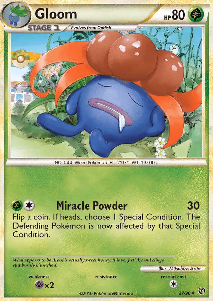 Gloom 27/90 Pokemon card