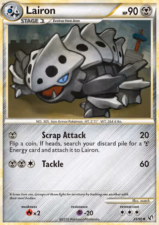 Lairon 29/90 Pokemon card