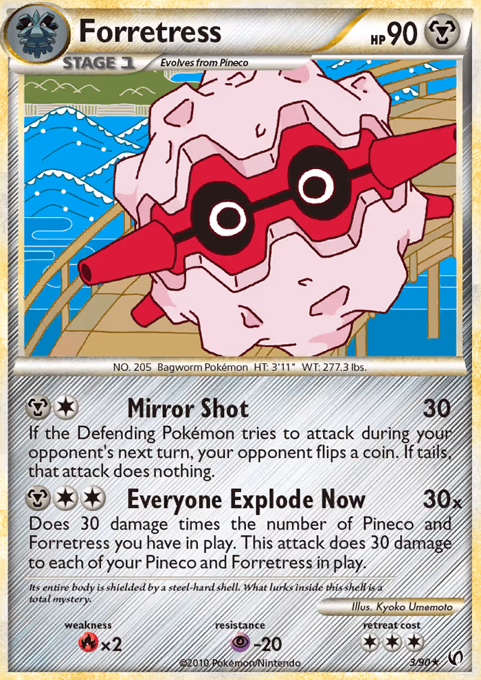 Forretress 3/90 Pokemon card